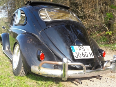1960 VW FaltdachkÃ¤fer "Slammed sixty in Schwarz