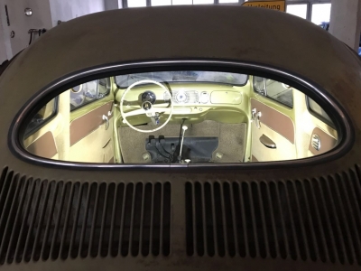 1956 VW Käfer Ovali in Diamant Grün