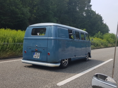 1957 VW T1 Bus in Dove blue